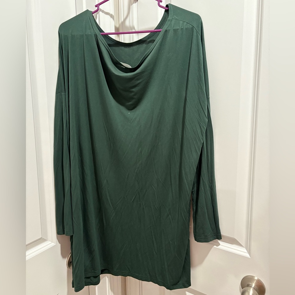Piko 1988 Forest Green Long Sleeve Dress - Picture 3 of 4